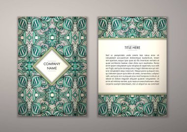 Flyer şablonu ile soyut süsleme