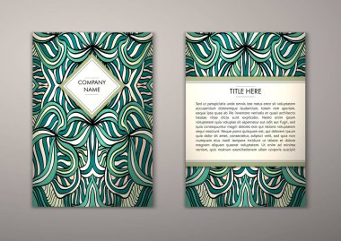 Flyer şablonu ile soyut süsleme