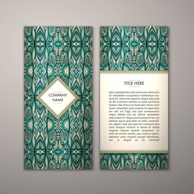 Flyer şablonu ile soyut süsleme