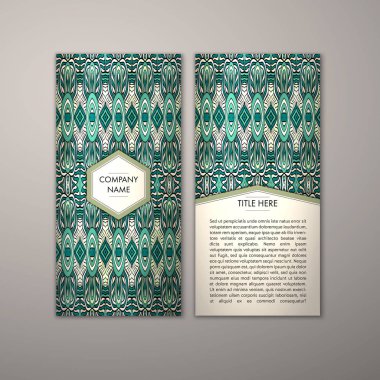 Flyer şablonu ile soyut süsleme