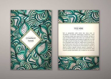 Flyer şablonu ile soyut süsleme