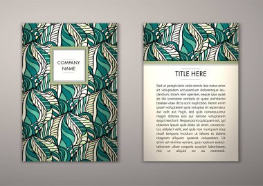 Flyer şablonu ile soyut süsleme