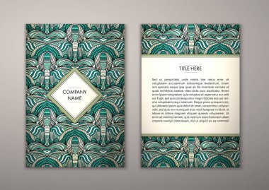 Flyer şablonu ile soyut süsleme