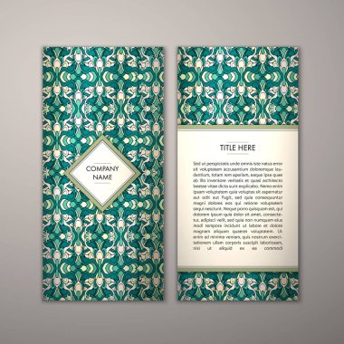 Flyer şablonu ile soyut süsleme