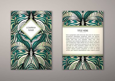 Flyer şablonu ile soyut süsleme