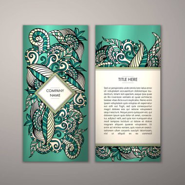 Flyer şablonu ile soyut süsleme