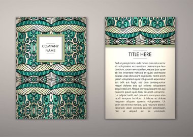 Flyer şablonu ile soyut süsleme