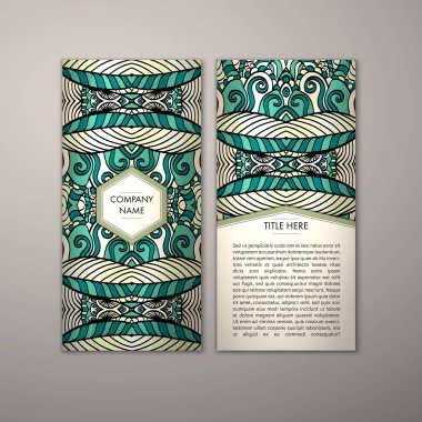 Flyer şablonu ile soyut süsleme