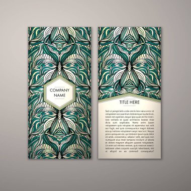 Flyer şablonu ile soyut süsleme