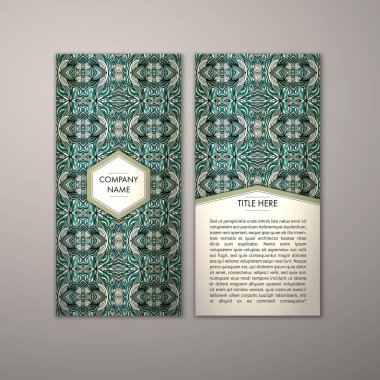 Flyer şablonu ile soyut süsleme