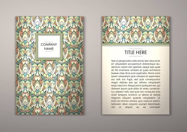 Flyer şablonu ile soyut süsleme