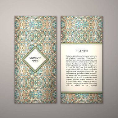 Flyer şablonu ile soyut süsleme