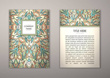 Flyer şablonu ile soyut süsleme