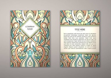 Flyer şablonu ile soyut süsleme