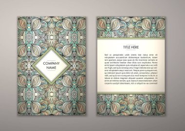 Flyer şablonu ile soyut süsleme