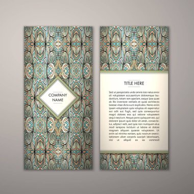 Flyer şablonu ile soyut süsleme