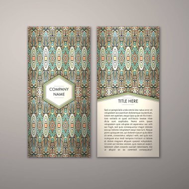 Flyer şablonu ile soyut süsleme