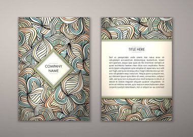 Flyer şablonu ile soyut süsleme