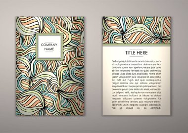 Flyer şablonu ile soyut süsleme