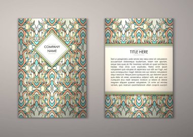 Flyer şablonu ile soyut süsleme