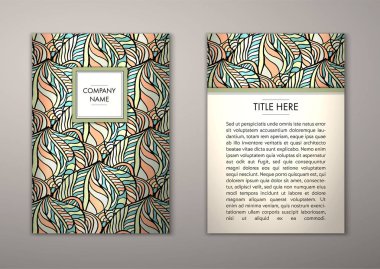 Flyer şablonu ile soyut süsleme