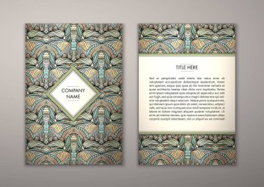 Flyer şablonu ile soyut süsleme