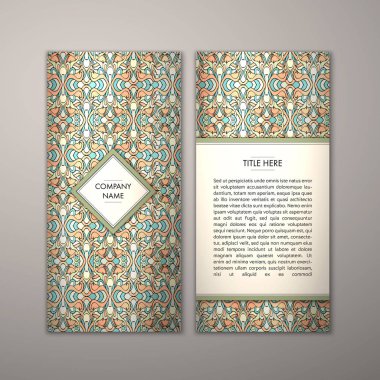 Flyer şablonu ile soyut süsleme