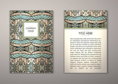 Flyer şablonu ile soyut süsleme