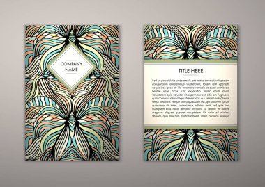 Flyer şablonu ile soyut süsleme