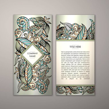 Flyer şablonu ile soyut süsleme