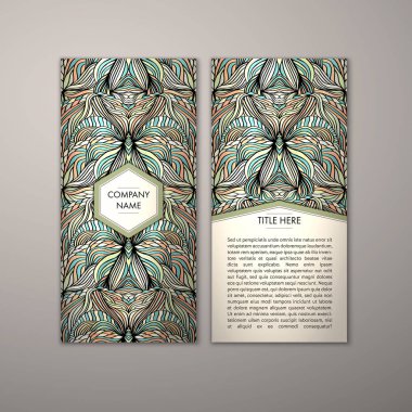 Flyer şablonu ile soyut süsleme