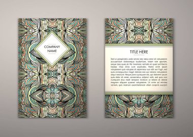 Flyer şablonu ile soyut süsleme