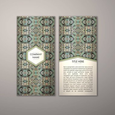 Flyer şablonu ile soyut süsleme