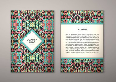 Flyer şablonu ile soyut süsleme