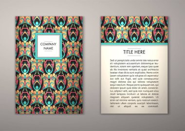 Flyer şablonu ile soyut süsleme