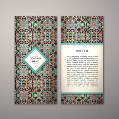 Flyer şablonu ile soyut süsleme