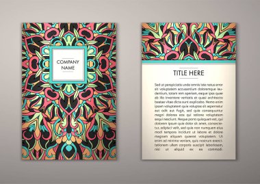 Flyer şablonu ile soyut süsleme