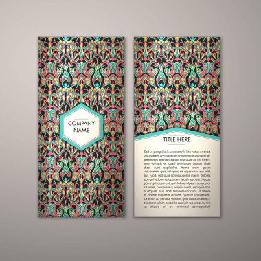 Flyer şablonu ile soyut süsleme