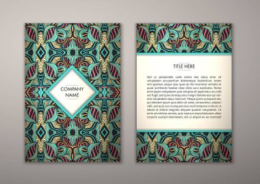 Flyer şablonu ile soyut süsleme