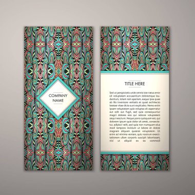 Flyer şablonu ile soyut süsleme