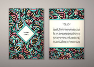 Flyer şablonu ile soyut süsleme