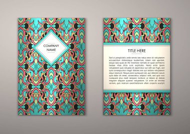 Flyer şablonu ile soyut süsleme