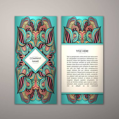 Flyer şablonu ile soyut süsleme