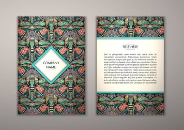 Flyer şablonu ile soyut süsleme