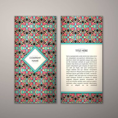 Flyer şablonu ile soyut süsleme