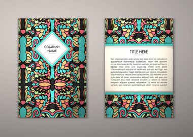 Flyer şablonu ile soyut süsleme