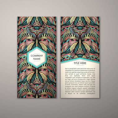 Flyer şablonu ile soyut süsleme