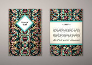 Flyer şablonu ile soyut süsleme