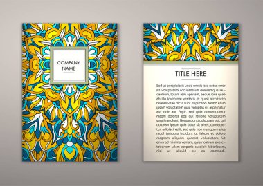 Flyer şablonu ile soyut süsleme