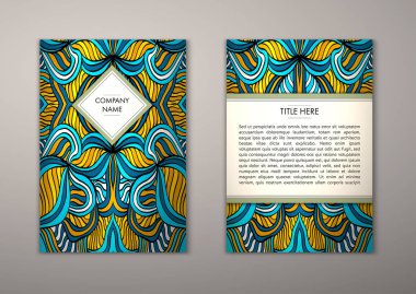 Flyer şablonu ile soyut süsleme